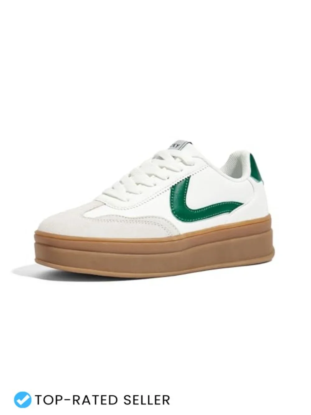 Women's Retro Platform Fashion Sneakers Faux PU Leather Suede Cushioned Non-slip